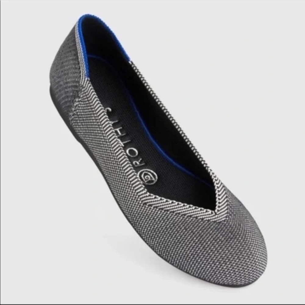 Rothy’s The Flat Grey Birdseye Round Toe Flats